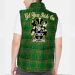 Ireland Lambe Irish Family Crest Padded Vest Jacket - Irish National Tartan A7