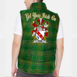 Ireland Todd or Tod Irish Family Crest Padded Vest Jacket - Irish National Tartan A7