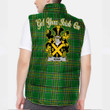 Ireland Nunn Irish Family Crest Padded Vest Jacket - Irish National Tartan A7
