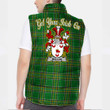 Ireland Mullan Irish Family Crest Padded Vest Jacket - Irish National Tartan A7