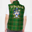 Ireland Lonergan or O Lonergan Irish Family Crest Padded Vest Jacket - Irish National Tartan A7