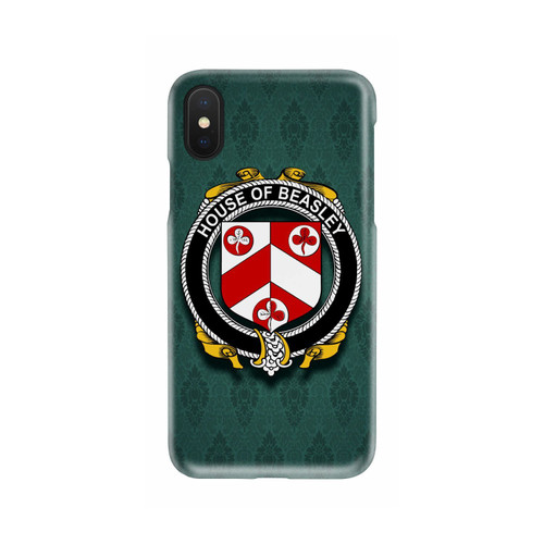 Beasley Family Crest Phone Cases, Irish Coat Of Arms Slim Phone Cover TH8