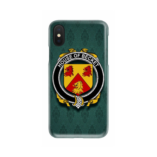 Becket Family Crest Phone Cases, Irish Coat Of Arms Slim Phone Cover TH8