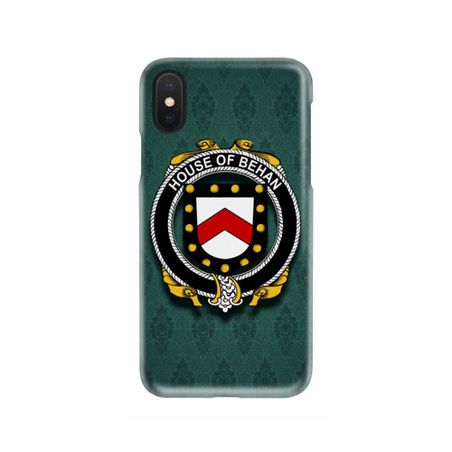 Behan Family Crest Phone Cases, Irish Coat Of Arms Slim Phone Cover TH8