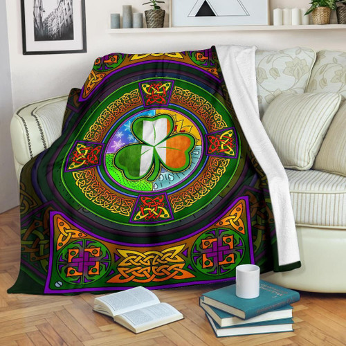 Ireland Celtic Premium Blanket - Celtic Elements - BN15