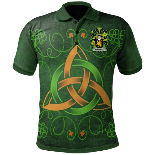1stIreland Ireland Clothing - Bramhall Irish Family Crest Polo Shirt -  Triquetra Knot A7