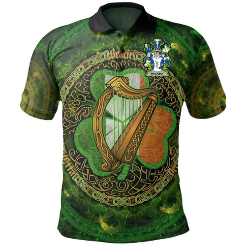 1stIreland Ireland Clothing - Mackesy Irish Family Crest Polo Shirt -  Tree A7