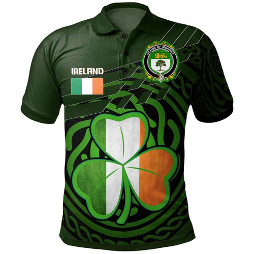 1stIreland Ireland Clothing - House of MURPHY (O’Morchoe) Irish Family Crest Polo Shirt - Irish Shamrock Irish Pride A7