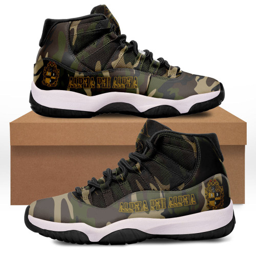 Africa Zone Shoes - Alpha Phi Alpha Camouflage Sneakers J.11 A31