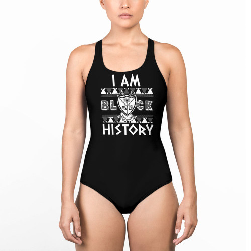 1stIreland Clothing - Groove Phi Groove Black History Women Low Cut Swimsuit A7