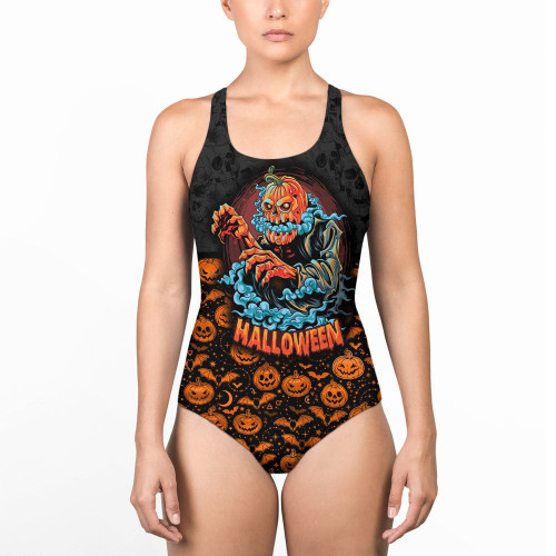 1stIreland Clothing - A Halloween Zombie - Women Low Cut Swimsuit A7