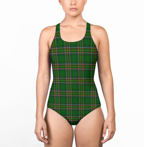 1stireland Clothing -  Irish American Tartan Women Low Cut Swimsuit A31