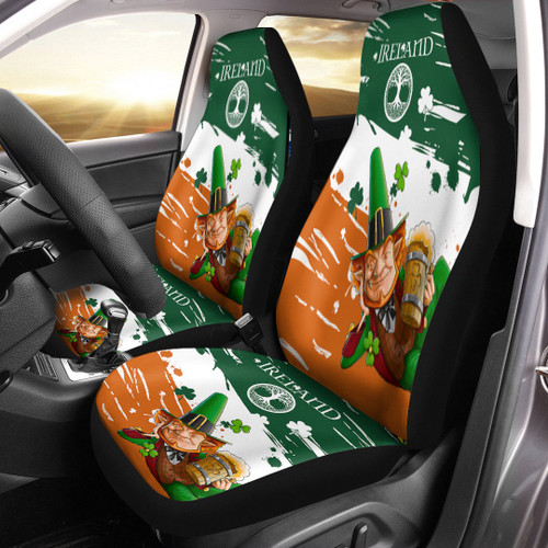 1stIreland Car Seat Cover - Ireland Patrick Day's Leprechaun Car Seat Cover A35