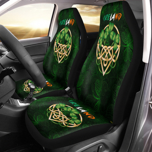 1stIreland Car Seat Cover - Ireland Celtic Irish Shamrock Car Seat Cover A35