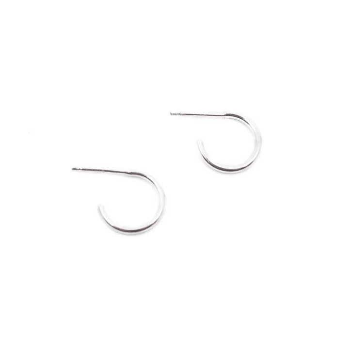 925 Sterling Silver Hoops, Mini Hoops, Minimal Earrings, Small Hoops, Unisex Jewelry TH5