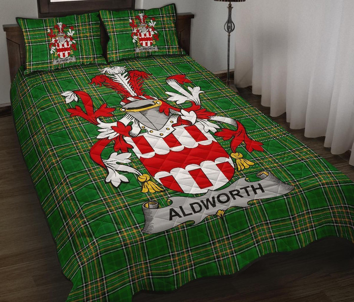 Aldworth Ireland Quilt Bed Set Irish National Tartan A7