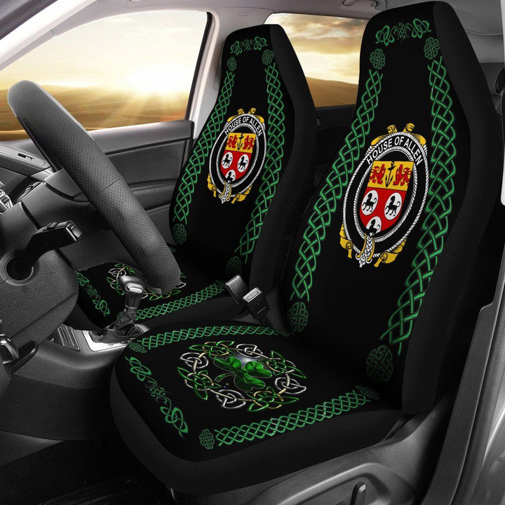 Allen Ireland Shamrock Celtic Irish Surname Car Seat Covers TH7