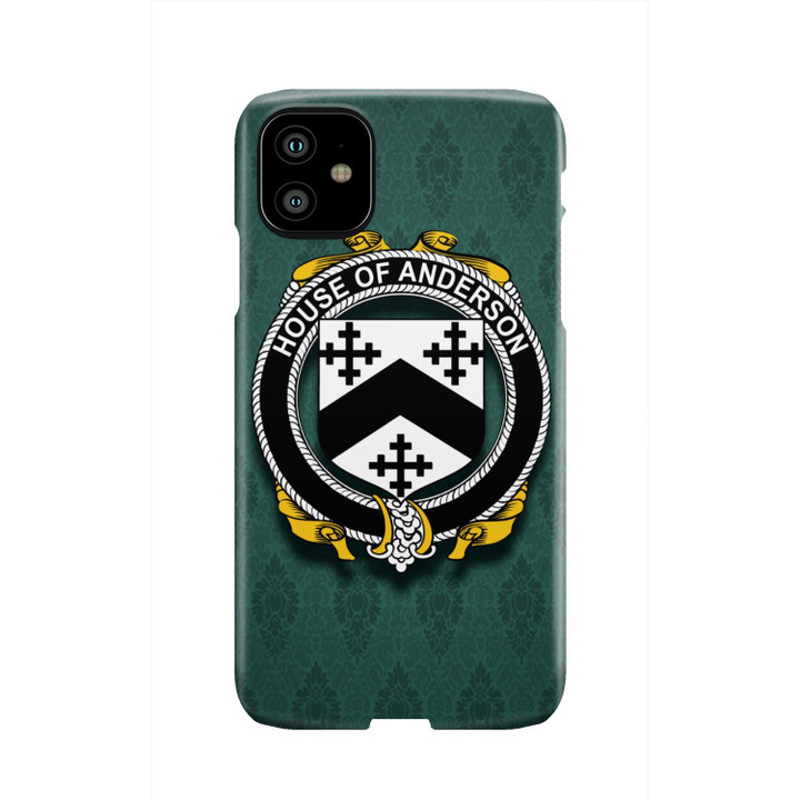 Anderson Family Crest Phone Cases, Irish Coat Of Arms Slim Phone Cover TH8
