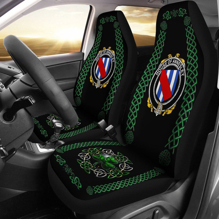 Annesley Ireland Shamrock Celtic Irish Surname Car Seat Covers TH7