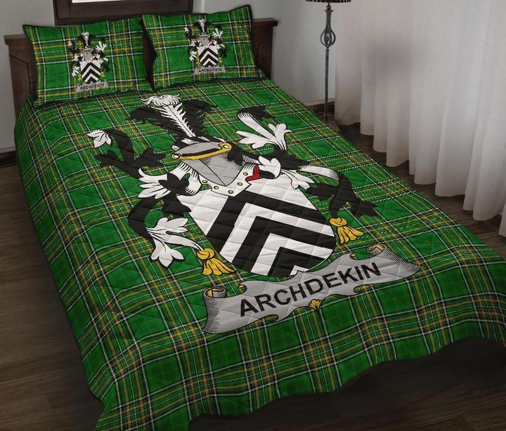 Archdekin Ireland Quilt Bed Set Irish National Tartan A7