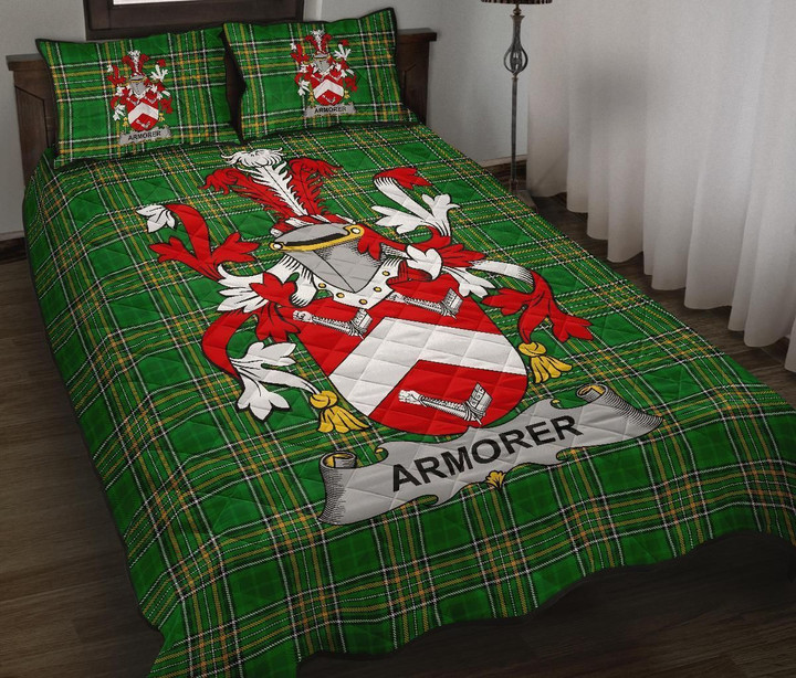 Armorer Ireland Quilt Bed Set Irish National Tartan A7