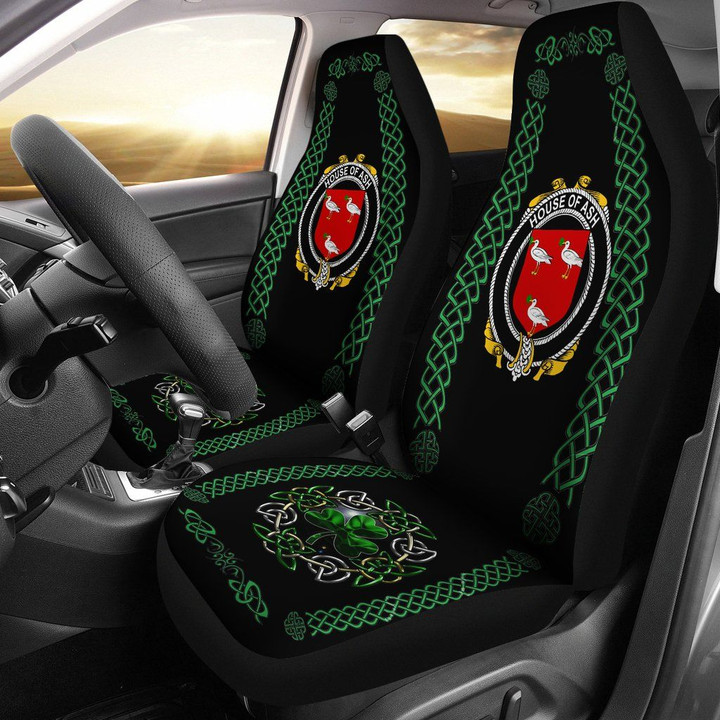 Ash Ireland Shamrock Celtic Irish Surname Car Seat Covers TH7