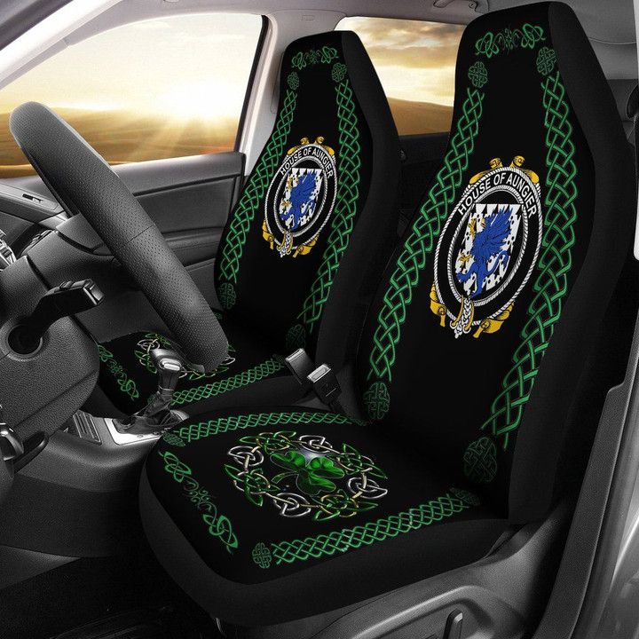 Aungier Ireland Shamrock Celtic Irish Surname Car Seat Covers TH7