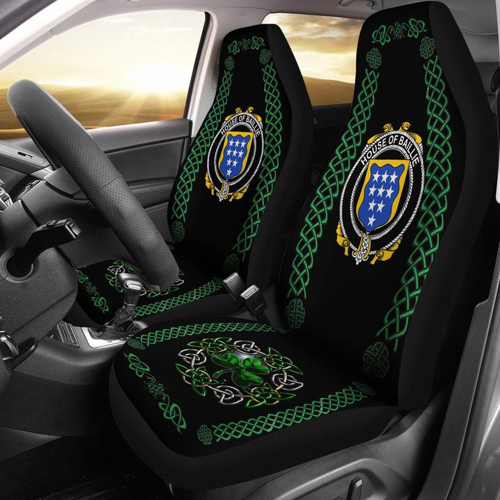 Baillie Ireland Shamrock Celtic Irish Surname Car Seat Covers TH7