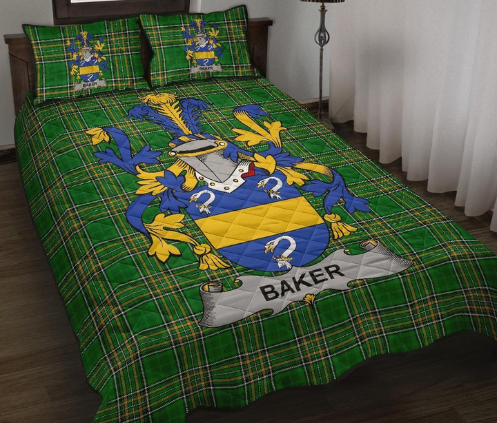 Baker Ireland Quilt Bed Set Irish National Tartan A7