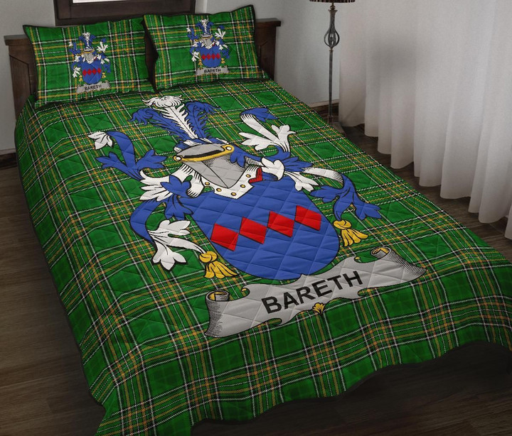 Bareth Ireland Quilt Bed Set Irish National Tartan A7