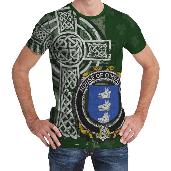 Irish Family, Healey or O'Healey Family Crest Unisex T-Shirt Th45