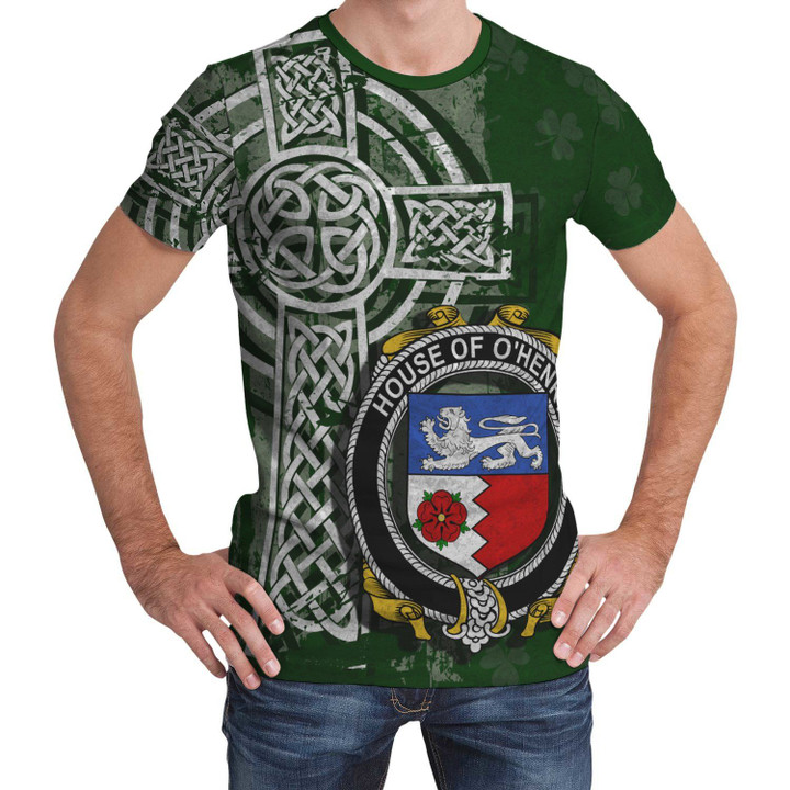 Irish Family, Henry or O'Henry Family Crest Unisex T-Shirt Th45