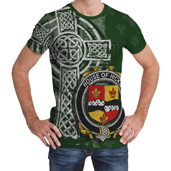 Irish Family, Hicks Family Crest Unisex T-Shirt Th45