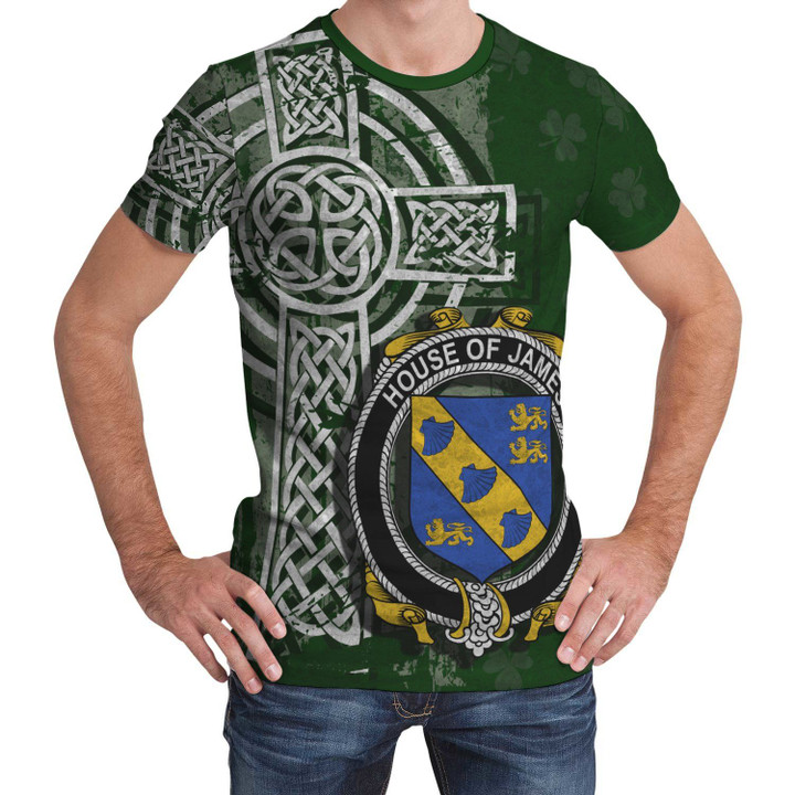 Irish Family, James Family Crest Unisex T-Shirt Th45