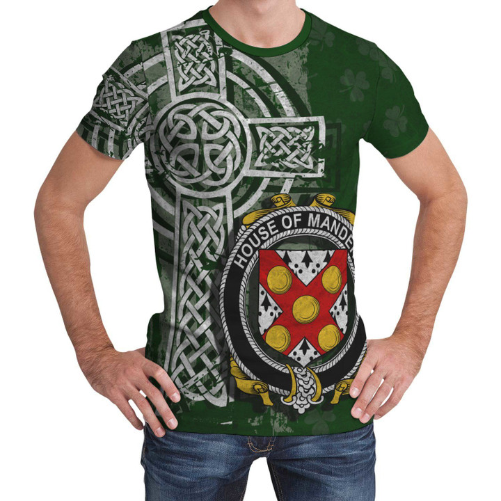 Irish Family, Manders Family Crest Unisex T-Shirt Th45