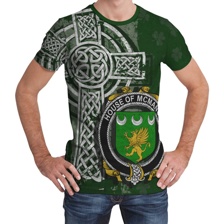 Irish Family, McManus Family Crest Unisex T-Shirt Th45