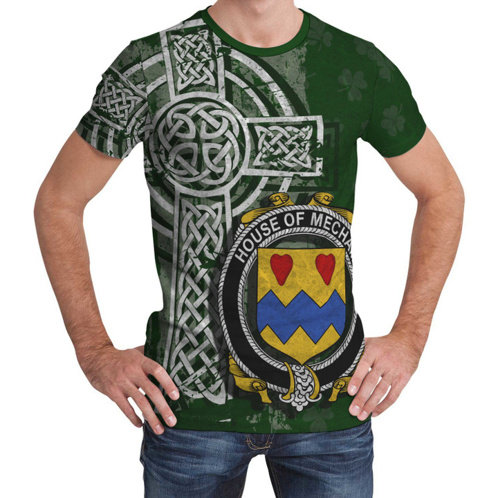 Irish Family, Mecham Family Crest Unisex T-Shirt Th45