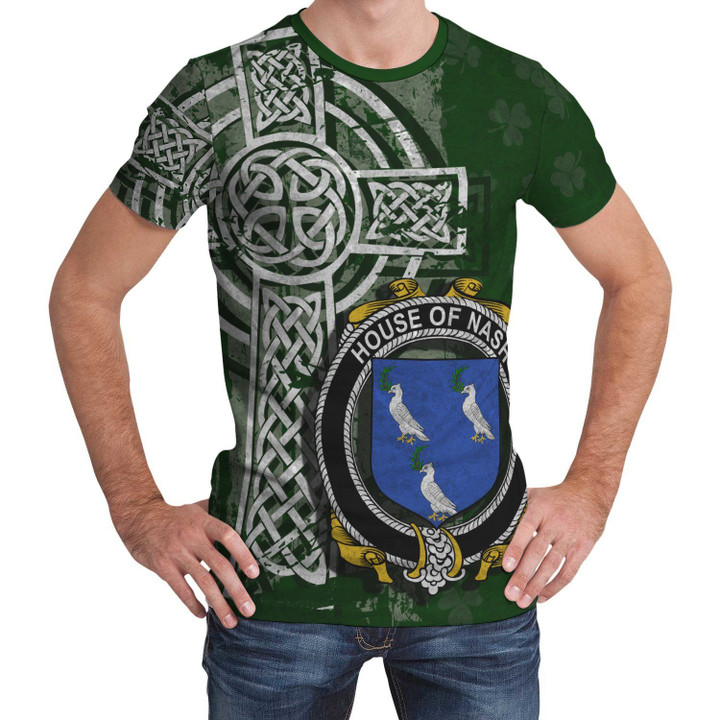 Irish Family, Nash or Naish Family Crest Unisex T-Shirt Th45