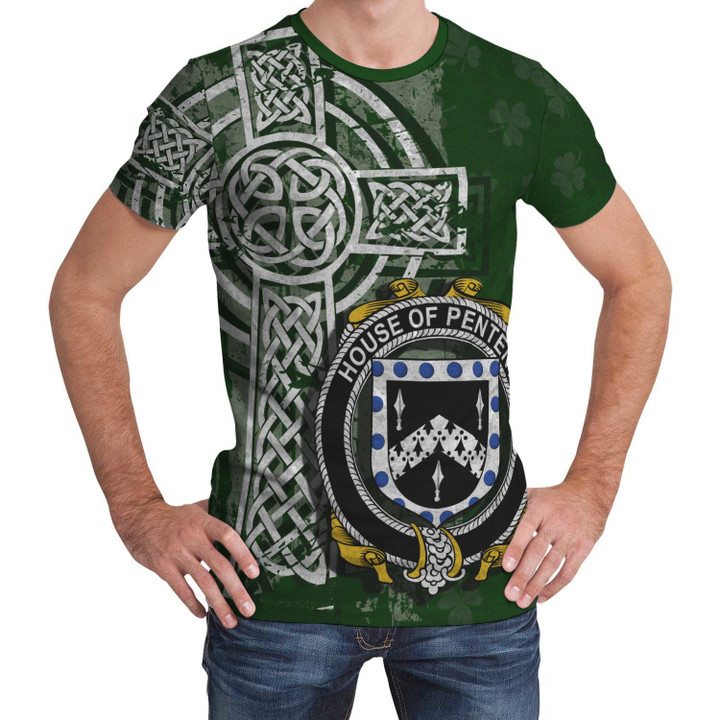 Irish Family, Penteny Family Crest Unisex T-Shirt Th45
