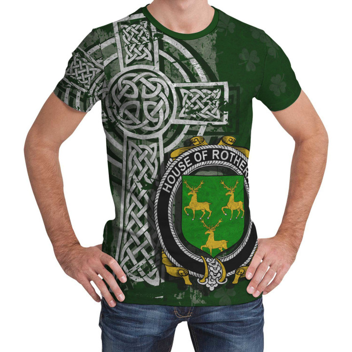 Irish Family, Rotheram Family Crest Unisex T-Shirt Th45