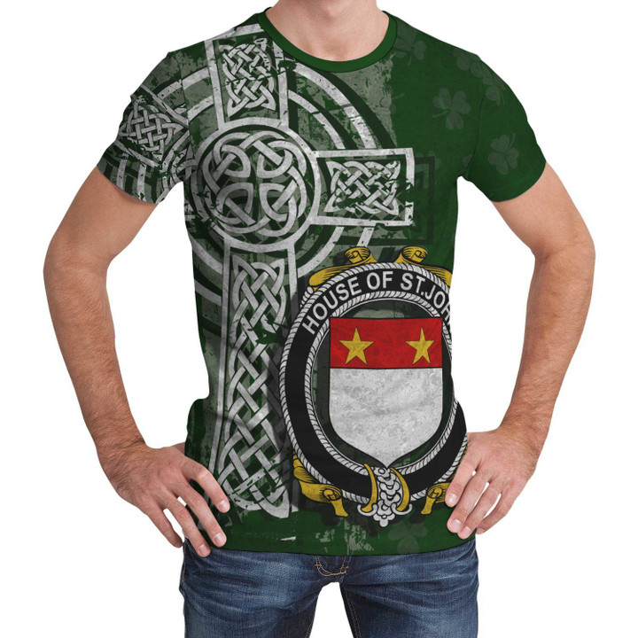 Irish Family, St.John Family Crest Unisex T-Shirt Th45