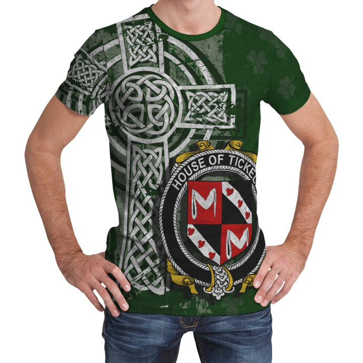 Irish Family, Tickell Family Crest Unisex T-Shirt Th45