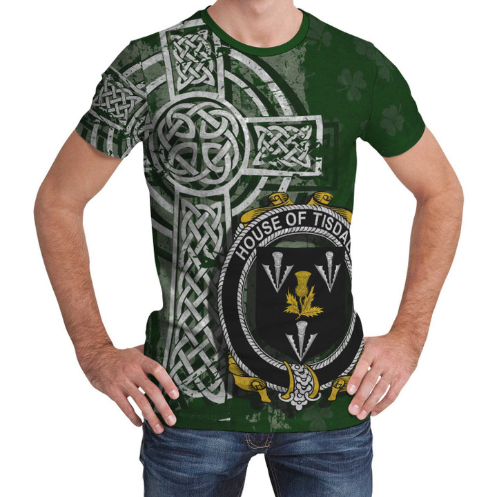 Irish Family, Tisdall or Tisdale Family Crest Unisex T-Shirt Th45