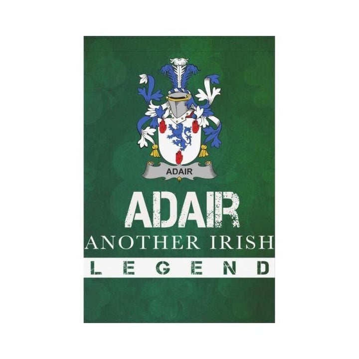 Irish Garden Flag, Adair Family Crest Shamrock Yard Flag A9