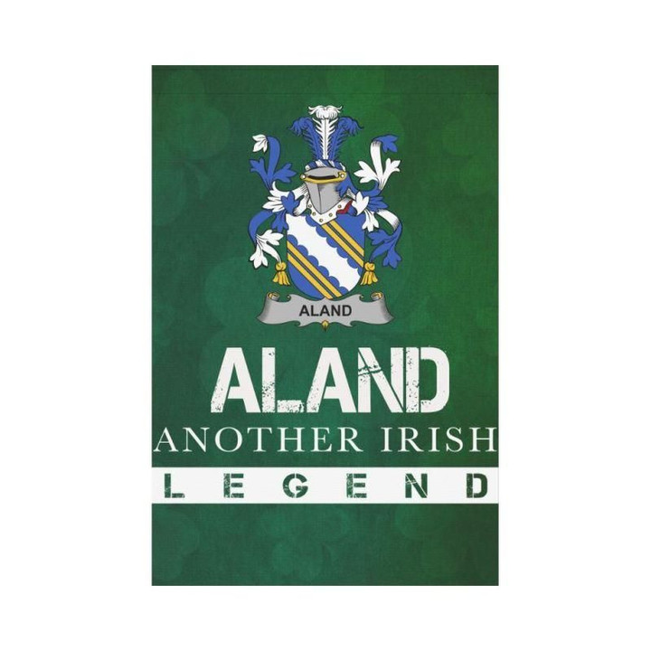 Irish Garden Flag, Aland Family Crest Shamrock Yard Flag A9