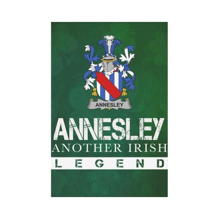 Irish Garden Flag, Annesley Family Crest Shamrock Yard Flag A9