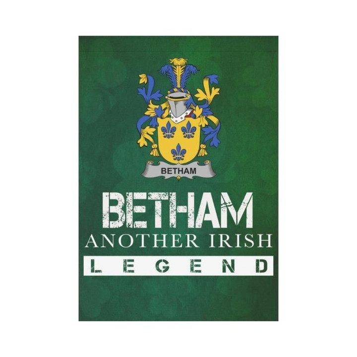 Irish Garden Flag, Betham Family Crest Shamrock Yard Flag A9