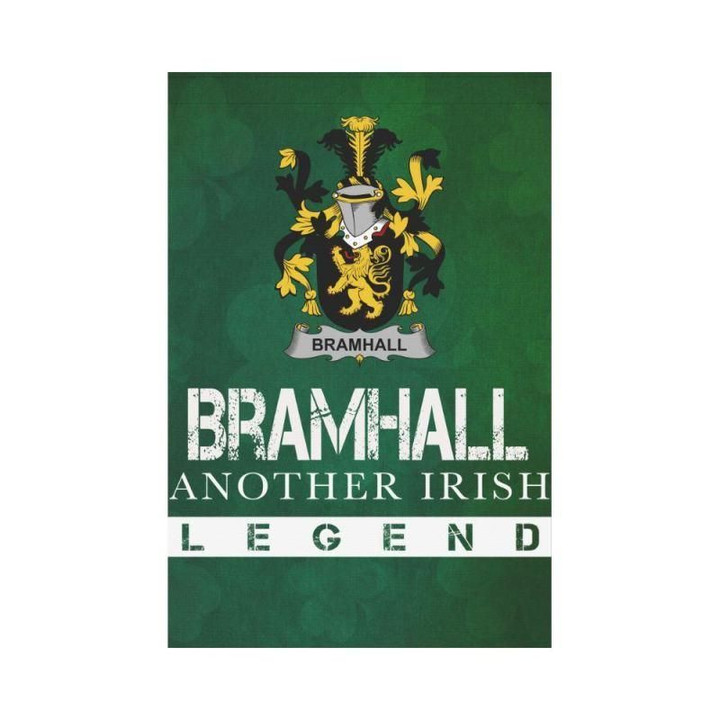 Irish Garden Flag, Bramhall Family Crest Shamrock Yard Flag A9