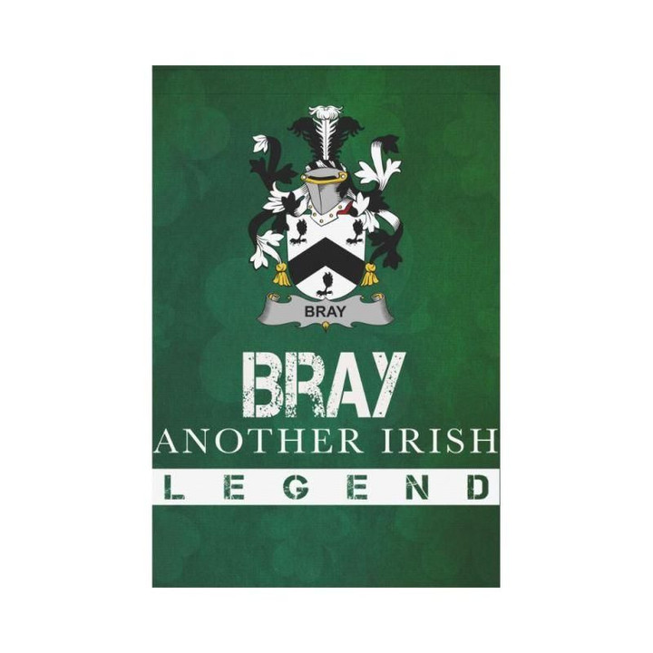 Irish Garden Flag, Bray Or Mcbray Family Crest Shamrock Yard Flag A9