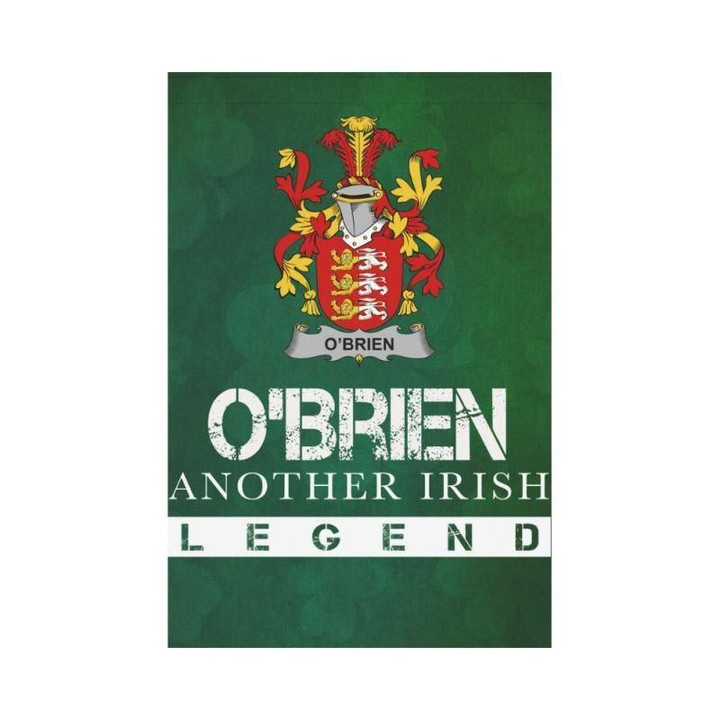 Irish Garden Flag, Brien Or O'Brien Family Crest Shamrock Yard Flag A9